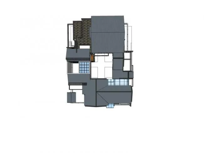 Sketchup住宅模型|多层住宅，中式合院，中式风格