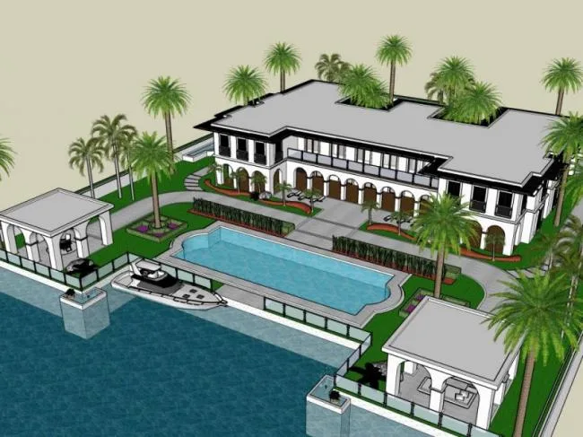 Sketchup商业模型|低层会所，现代风格