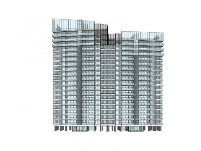 Sketchup住宅模型|高层住宅，现代风格