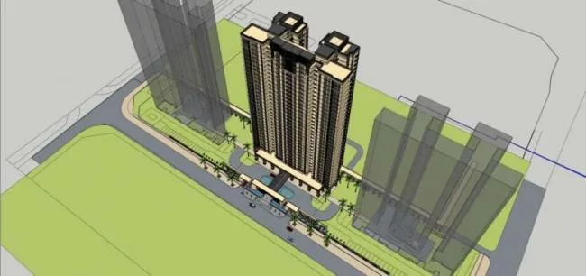Sketchup住宅模型|高层住宅，居住建筑，古典风格