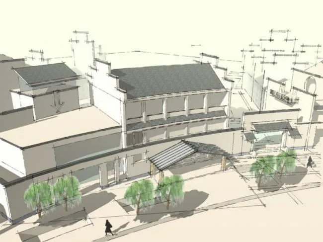 Sketchup商业模型|多层会所，中式风格