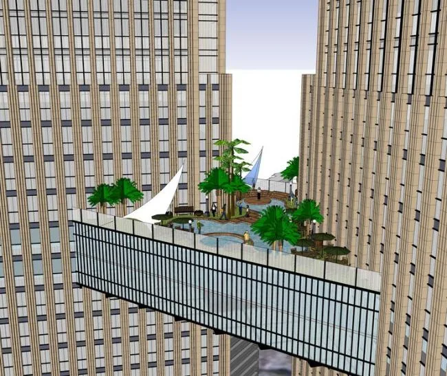 Sketchup综合体模型|商业广场，大型商业综合体，高层办公，酒店，新古典风格