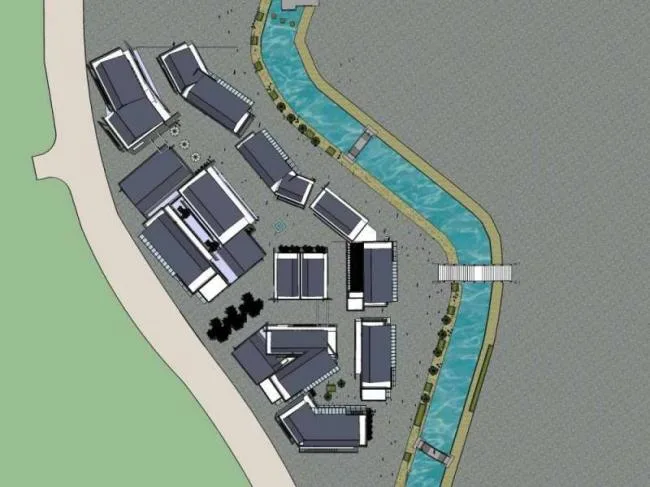 Sketchup商业模型|多层商业街，步行街，中式风格