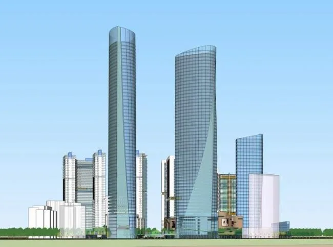 Sketchup综合体模型|超高层商业综合体，办公楼，高层住宅，现代风格