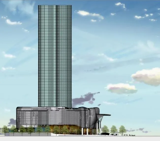 Sketchup综合体模型|新加坡ION超高层综合体，超高层办公，酒店，现代风格