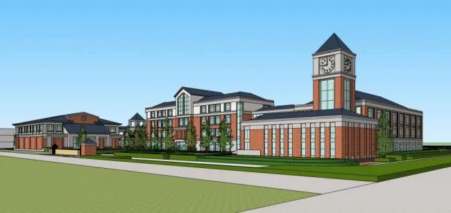 Sketchup学校模型|多层学校，小学，欧式，校园，古典风格，教育建筑
