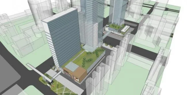 Sketchup综合体模型|超高层商业综合体，现代风格