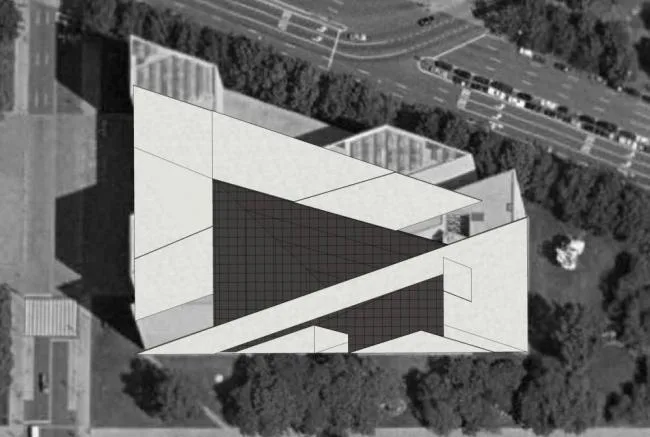 Sketchup学校模型|多层美术馆，现代风格，文化建筑