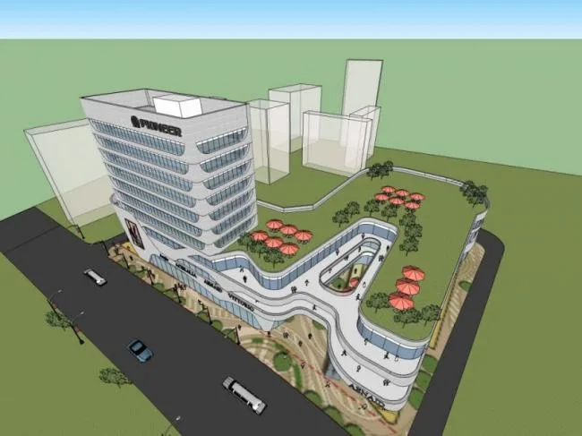 Sketchup综合体模型|多高层商业综合体，酒店，现代风格