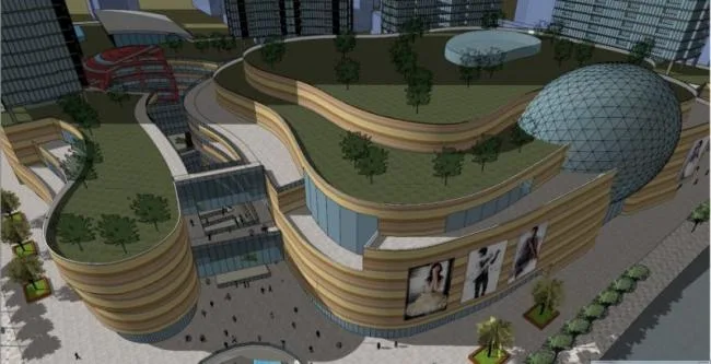 Sketchup综合体模型|超高层商业综合体，住宅，办公，现代风格