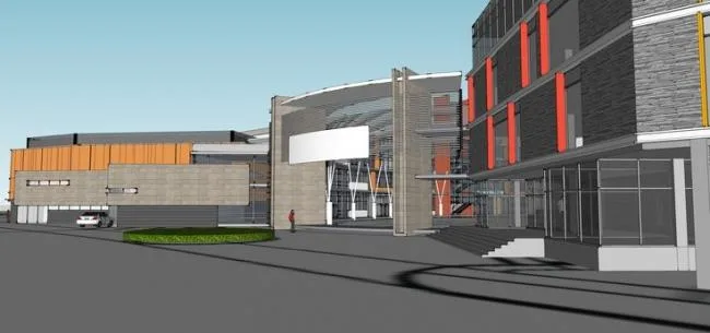 Sketchup学校模型|多层现学校教学楼，教育建筑，现代风格