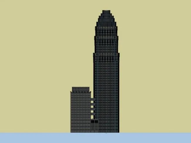 Sketchup综合体模型|超高层综合体，商业，酒店，办公，古典风格