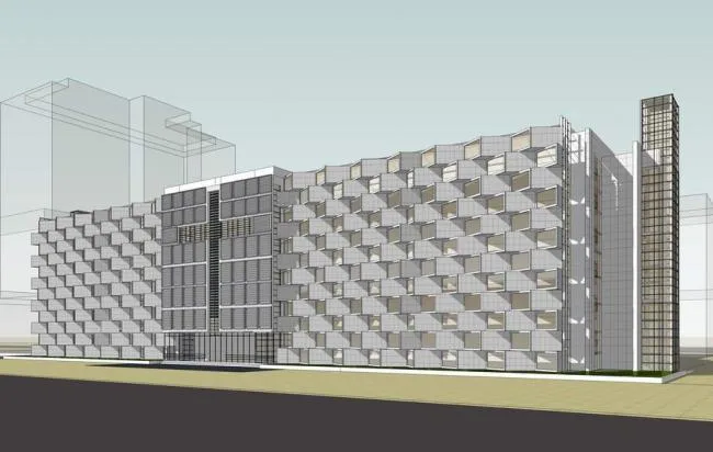 Sketchup医院模型|高层医院，医疗建筑，现代风格