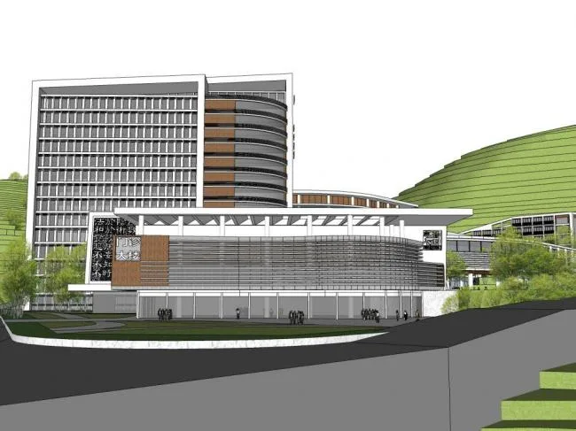 Sketchup医院模型|多层高层混合，医院，医疗建筑，现代风格