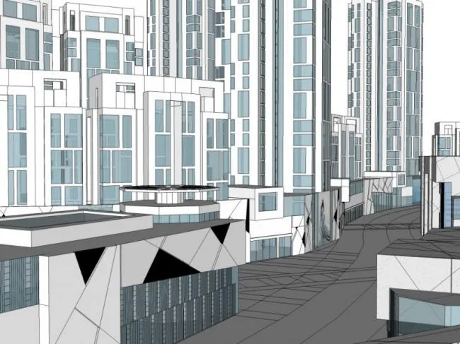 Sketchup综合体模型|超高层城市综合体，商业，住宅，办公，酒店，现代风格