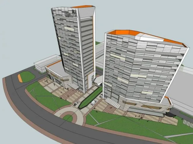 Sketchup综合体模型|多高层商业综合体，住宅，酒店，办公，现代风格