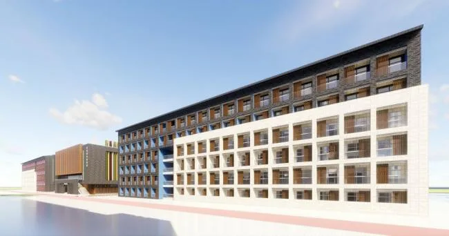 Sketchup学校模型|多层学校，中学校园，教育建筑，现代风格