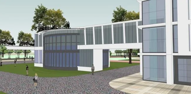 Sketchup学校模型|多层学校中学，教学楼，教育建筑，中式风格