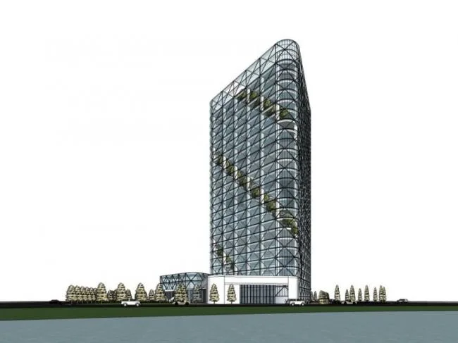 Sketchup综合体模型|多高层商业综合体，办公，酒店，现代风格
