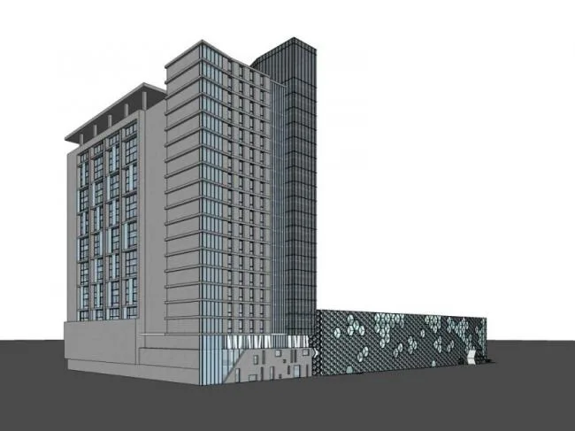 Sketchup综合体模型|多高层商业综合体，办公，住宅，现代风格