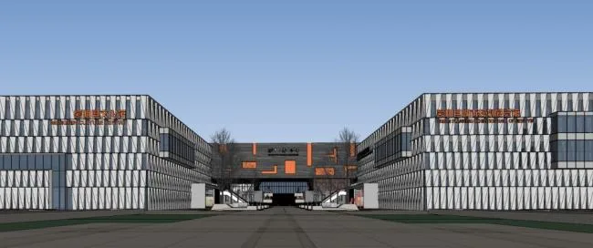 Sketchup文化模型|多层博物馆，现代风格，文化建筑