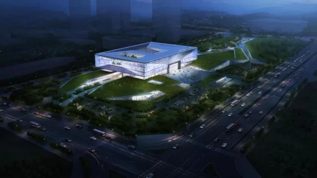 Sketchup文化模型|多层市民中心，现代风格，文化建筑