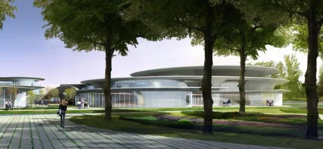 Sketchup文化模型|多层文化中心，现代风格