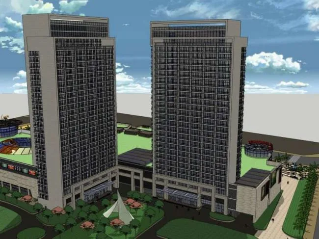 Sketchup综合体模型|多高层商业综合体，住宅，办公，酒店，古典风格