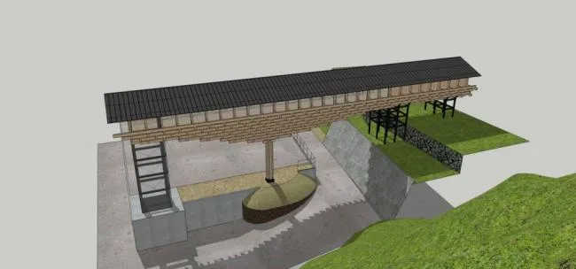 Sketchup文化模型|木桥博物馆，文化建筑，中式风格