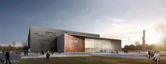 Sketchup文化模型|多层规划馆，现代风格，文化建筑