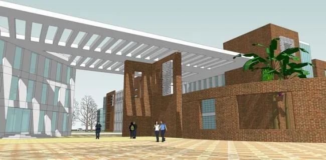 Sketchup学校模型|多层学校，教育建筑，现代风格