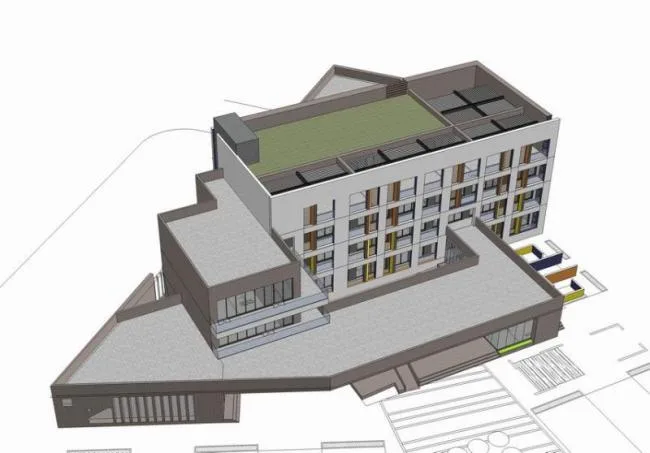 Sketchup学校模型|多层学校幼儿园，教育建筑，现代风格