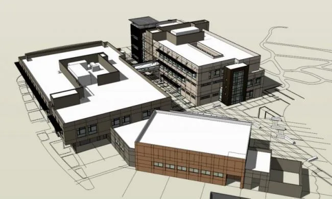 Sketchup学校模型|多层培训中心学校，校园教育建筑，现代风格