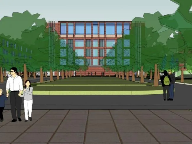 Sketchup学校模型|多层学校，校园教育建筑，现代风格