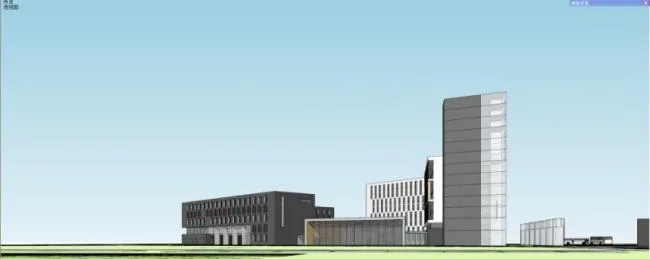 Sketchup学校模型|多层学校，校园教育建筑，现代风格